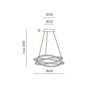 Závesné svietidlo ATIA S/P FATSN1 Black Gea Luce small 1