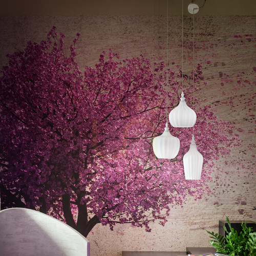 Skontrolujte CLEOFE S/3 FCLSB3 Biela závesná lampa Gea Luce