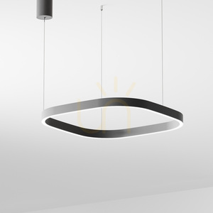 CRISEIDE S/1P Q FCRSN8Q Čierne závesné svietidlo Gea Luce small 0