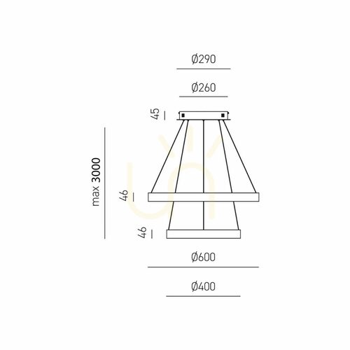 Skontrolujte Závesné svietidlo CRISEIDE S/2P FCRSN3 Black Gea Luce