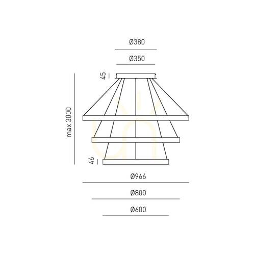 Skontrolujte Závesné svietidlo CRISEIDE S/3 FCRSN11 Black Gea Luce