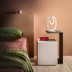Stolná lampa DIVA L FDILT1, titánová, Gea Luce small 1