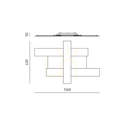 Skontrolujte Stropné svietidlo DOHA P/G FDOPN3, čierne, Gea Luce