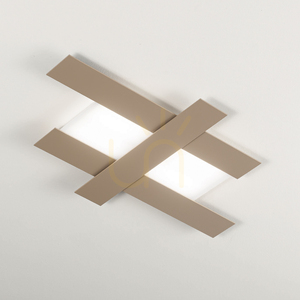 Stropné svietidlo DOHA P/M FDOPT2, šedo-hnedé, Gea Luce small 0
