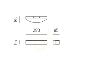 Nástenná svietidlo GAP500N od Gea Luce small 1
