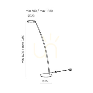 Stojaca lampa GPIB30, biela, Gea Luce small 1