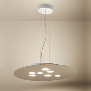 Závesné svietidlo LUNA S FLUST1, šedo-hnedé, Gea Luce small 0