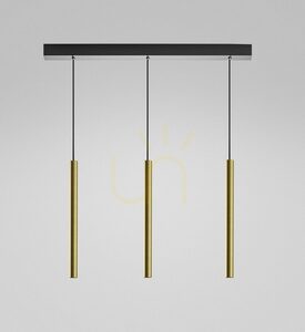 Zlaté závesné svietidlo THALASSIA S/3P FTHSO3 od Gea Luce small 0