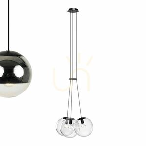Závesné svietidlo s.luce Orb Cluster, dymové sklo, 3× E27, Ø 30 cm small 8