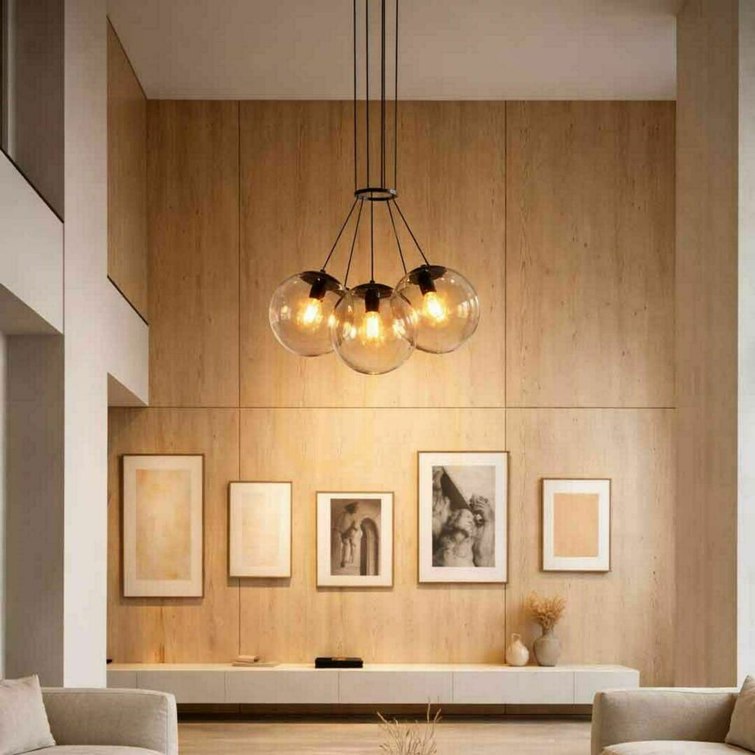 Skontrolujte Závesné svietidlo s.luce Orb Cluster, medené, sklenené, 3× E27, Ø 30 cm Závesné svietidlo s.luce Orb Cluster, medené, sklenené, 3× E27, Ø 30 cm
