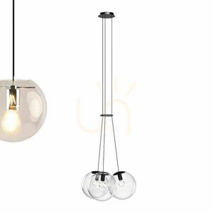 Závesné svietidlo s.luce Orb Cluster, zlaté, sklenené gule, 3× E27, Ø 40 cm small 11