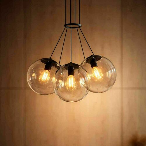 Skontrolujte Závesné svietidlo s.luce Orb Cluster, dymové sklo, 3× E27, Ø 40 cm