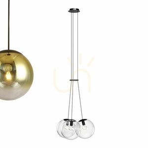 Závesné svietidlo s.luce Orb Cluster, 3× E27, dymové sklo, Ø 20 cm 9 Závesné svietidlo s.luce Orb Cluster, 3× E27, dymové sklo, Ø 20 cm small 9