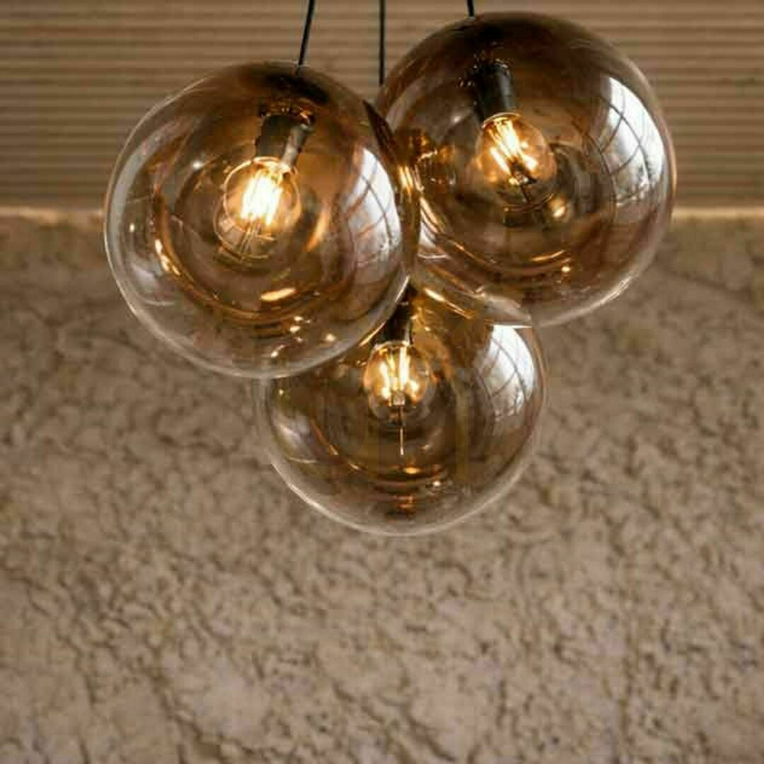 Náhľad Závesné svietidlo s.luce Orb Cluster, číre sklo, 3× E27, Ø 50 cm Závesné svietidlo s.luce Orb Cluster, číre sklo, 3× E27, Ø 50 cm