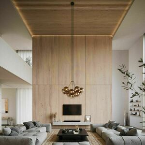 Závesný luster s.luce Orb Cluster, 13× E27, číre sklenené gule 2 Závesný luster s.luce Orb Cluster, 13× E27, číre sklenené gule small 2