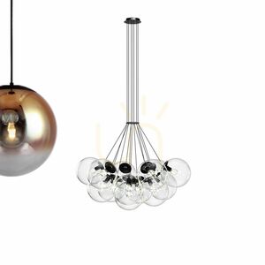 Závesný luster s.luce Orb Cluster, 13× E27, číre sklenené gule 9 Závesný luster s.luce Orb Cluster, 13× E27, číre sklenené gule small 9