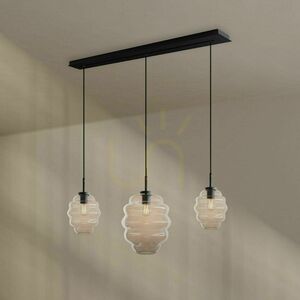 Závesné svietidlo s.luce Echos, 3× E27, priehľadné sklo, 120 cm 1 Závesné svietidlo s.luce Echos, 3× E27, priehľadné sklo, 120 cm small 1