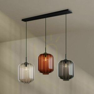 Závesné svietidlo s.luce Velo, 3× E27, viacfarebné sklo, Ø 25 cm small 7