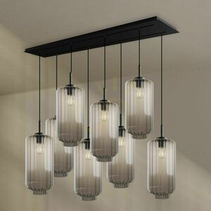 Závesné svietidlo s.luce Velo, 8× E27, číre sklo, 160 cm, 2 rady 0 Závesné svietidlo s.luce Velo, 8× E27, číre sklo, 160 cm, 2 rady small 0