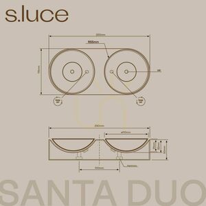 LED stropné bodové svietidlo s.luce Santa Duo, zlaté, otočné, 22 W, 4000 K, stmievateľné small 4