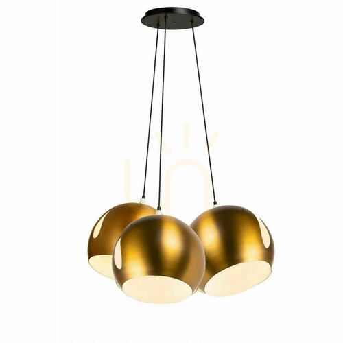 Skontrolujte Závesné svietidlo s.luce Ball, zlaté, 3 × E27, 3 × Ø 30 cm