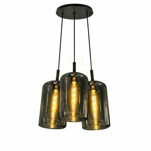 Skontrolujte Závesné svietidlo s.luce Cruet Cluster, dymové sklo, 3× E27