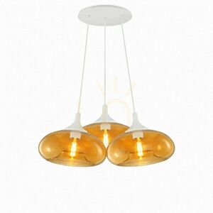 Sklenené závesné svietidlo s.luce Cruet Cluster, 3× E27, Ø 28 cm, viacfarebné small 8