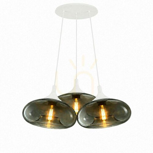 Skontrolujte Závesné svietidlo s.luce Cruet Cluster, 3× E27, dymové sklo, Ø 28 cm