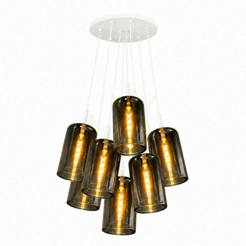Skontrolujte Závesné svietidlo s.luce Cruet Cluster, dymové sklo, 7× E27