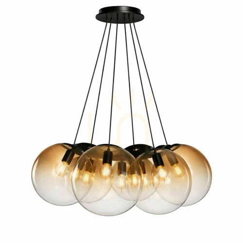Skontrolujte Závesné svietidlo s.luce Orb Cluster, medené, 7 × E27, Ø 20 cm