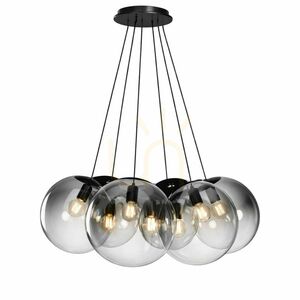 Závesné svietidlo s.luce Orb Cluster, 7 × E27, číre sklo, Ø 20 cm 4 Závesné svietidlo s.luce Orb Cluster, 7 × E27, číre sklo, Ø 20 cm small 4