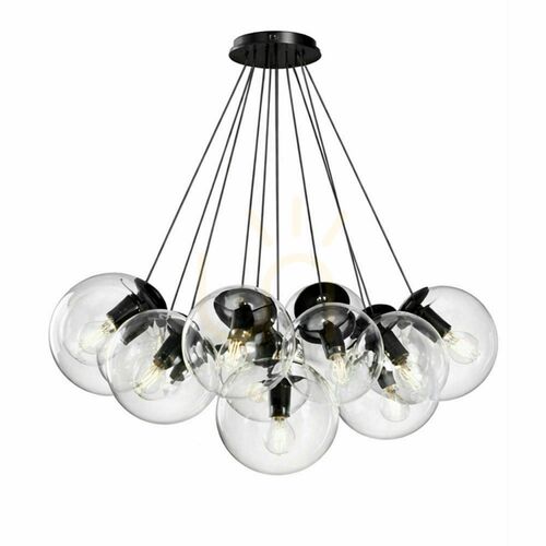 Skontrolujte Závesné svietidlo s.luce Orb, priehľadné sklo, 13 × E27