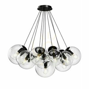 Závesné svietidlo s.luce Orb, priehľadné sklo, 13 × E27 small 11