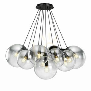 Závesné svietidlo s.luce Orb, dymové sklo, 13 × E27, gule Ø 20 cm 5 Závesné svietidlo s.luce Orb, dymové sklo, 13 × E27, gule Ø 20 cm small 5