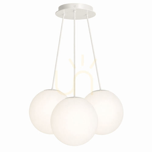 Skontrolujte Závesné svietidlo s.luce Orb Cluster, biele sklenené, 3 × E27, Ø 30 cm
