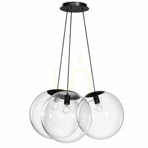 Závesné svietidlo s.luce Orb Cluster, biele, sklenené, 3× E27, 3× Ø 40 cm small 3