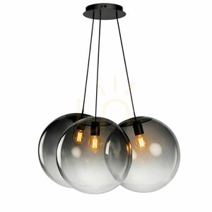 Závesné svietidlo s.luce Orb Cluster, biele, sklenené, 3× E27, 3× Ø 40 cm small 7
