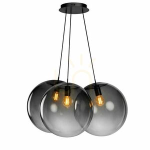 Závesné svietidlo s.luce Orb Cluster, biele, sklenené, 3× E27, 3× Ø 40 cm small 8
