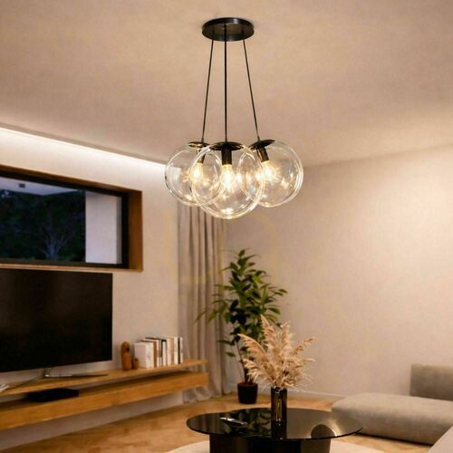 Skontrolujte Závesné svietidlo s.luce Orb, biele sklenené, 3× E27, Ø 50 cm