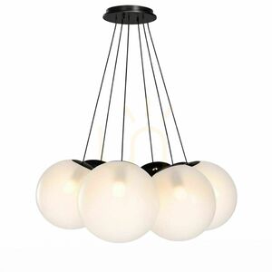 Závesné svietidlo s.luce Orb Cluster, 7 × E27, hnedé sklo, tienidlá Ø 30 cm 11 Závesné svietidlo s.luce Orb Cluster, 7 × E27, hnedé sklo, tienidlá Ø 30 cm small 11