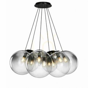 Závesné svietidlo s.luce Orb Cluster, medené, 7 × E27, 7 × Ø 40 cm 6 Závesné svietidlo s.luce Orb Cluster, medené, 7 × E27, 7 × Ø 40 cm small 6
