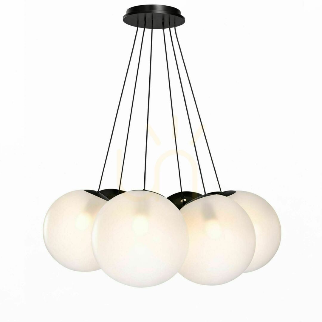 Skontrolujte Závesné svietidlo s.luce Orb Cluster, zlaté, 7 × E27, sklo a kov, Ø 40 cm Závesné svietidlo s.luce Orb Cluster, zlaté, 7 × E27, sklo a kov, Ø 40 cm