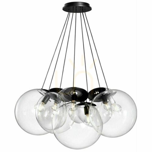 Skontrolujte Závesné svietidlo s.luce Orb Cluster, 7 × E27, číre sklo, Ø 40 cm