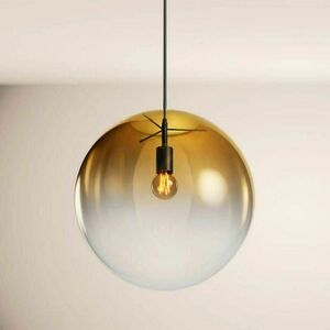 Sklenený luster s.luce Orb, 7 × E27, hnedý, Ø 50 cm small 12