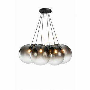 Sklenený luster s.luce Orb, 7 × E27, hnedý, Ø 50 cm small 7