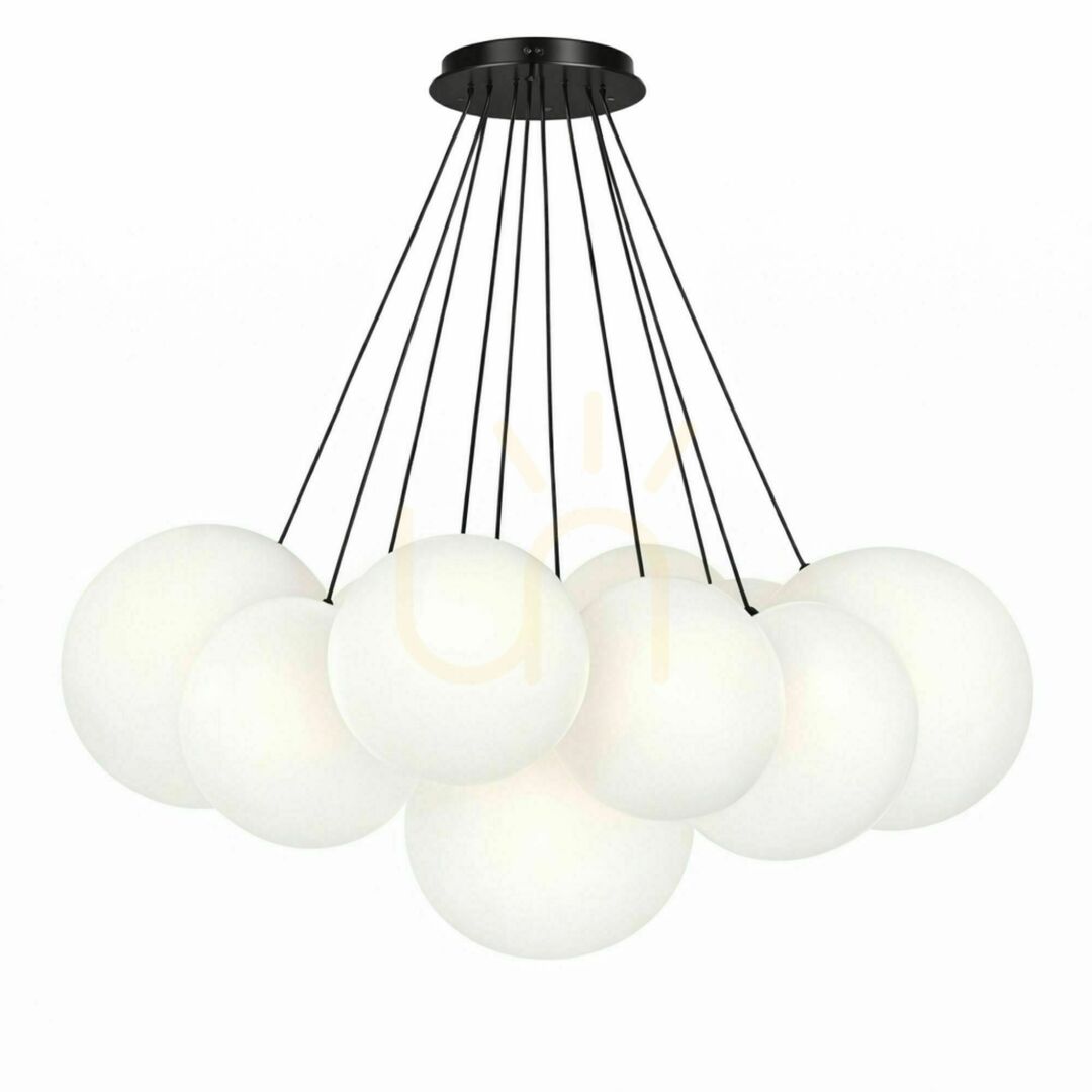 Displej Závesné svietidlo s.luce Orb, hnedé sklo, 13× E27, Ø 30 cm Závesné svietidlo s.luce Orb, hnedé sklo, 13× E27, Ø 30 cm