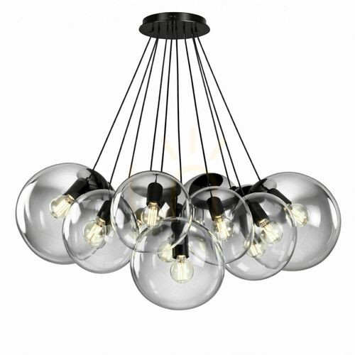 Skontrolujte Závesný luster s.luce Orb, dymové sklo, 13 × E27