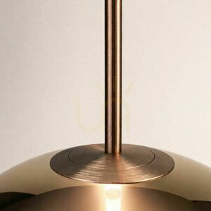 LED závesné svietidlo s.luce Mira, hnedé sklo, 3 W, 3000 K, výška 150 cm 3 LED závesné svietidlo s.luce Mira, hnedé sklo, 3 W, 3000 K, výška 150 cm small 3