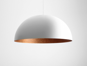 Závesné svietidlo LORD 90 - medeno -biele small 0