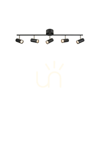 Plafond Markslojd Barcelona 5x12W čierny kovový 109 cm 107351 small 0